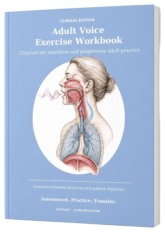 Adult Voice Exercise Workbook cover